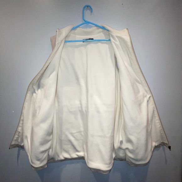 Amazing Chadwicks Women's XL Full Zip Fleece Vest •Cream • Excellent Condition - Picture 4 of 9